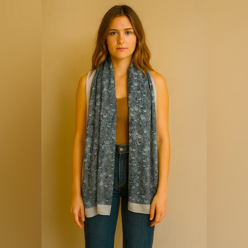 NWT VALENTINO Silk Printed Scarf 70x180